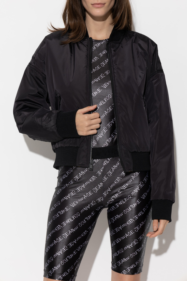 ジャケット VERSACE JEANS COUTURE Woman Jacket Black 77HAVP05CP009 G89 Crop Denim Jacket | VERSACE US